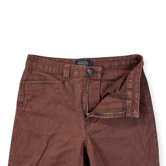 Pendleton Womens High Waist Canvas Crop Pant Duck Cloth Wide Leg Sz 4 - Picture 3 of 15